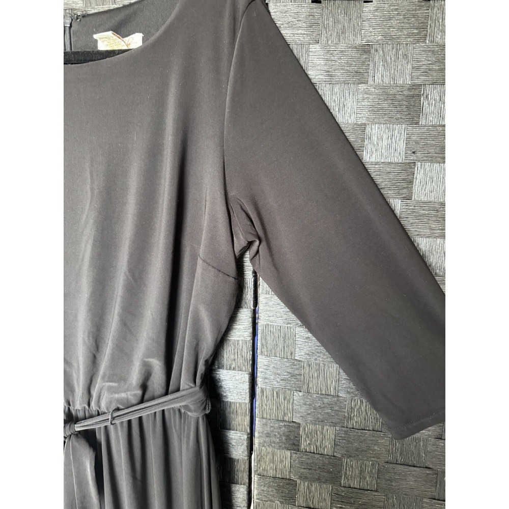 Prelude Black Jumpsuit Pantsuit Outfit With Tapered Wide Leg Size Large Sexy - Picture 4 of 13
